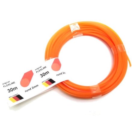 Mähfaden rund orange 2,0mm x 30m Nylonfaden passend für Stihl Husqvarna Dolmar und andere Hersteller